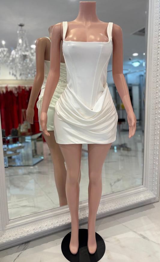 What a Sight to Desire Mini Dress White