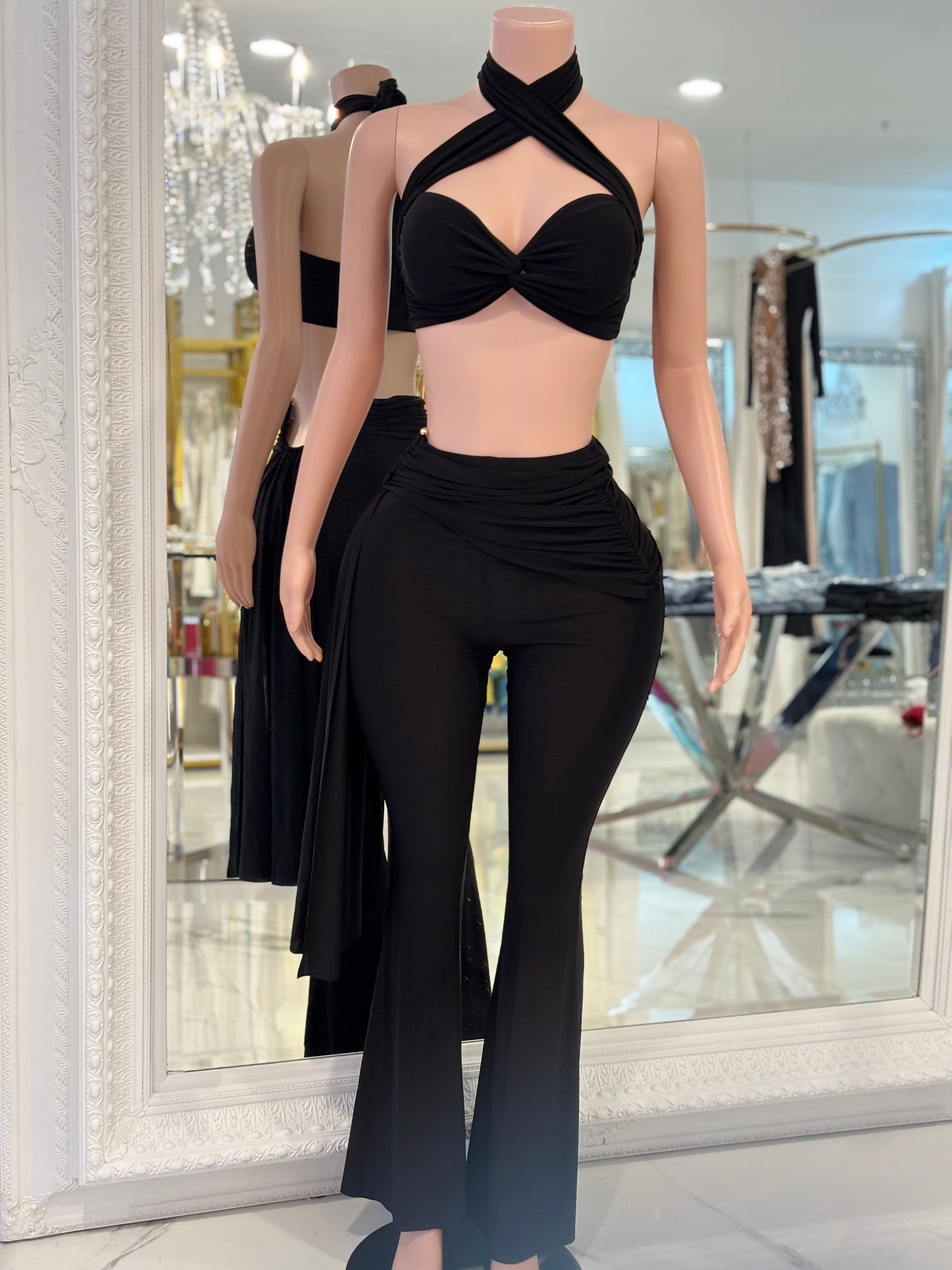 Sapphire Muse Pant Set Black