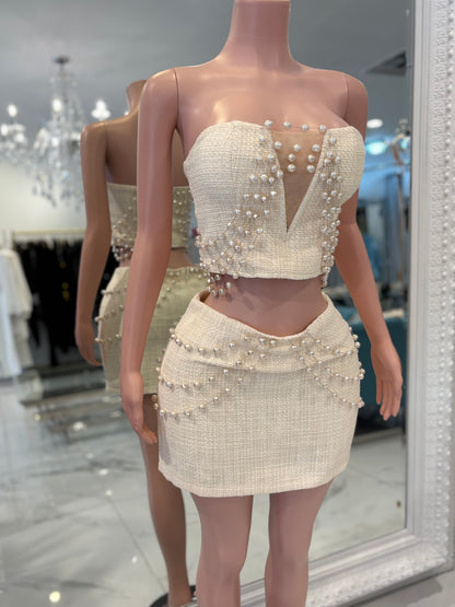 Aphrodites Child Skirt Set White