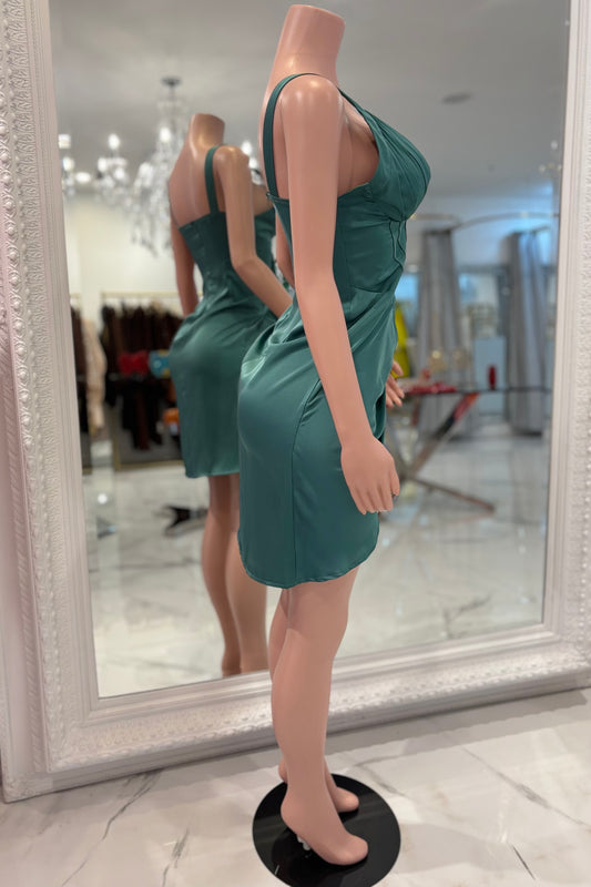 You Want it All Mini Dress Green