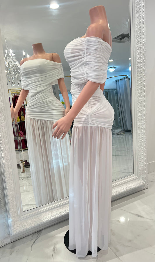 Dance in My Dreams Maxi Dress White