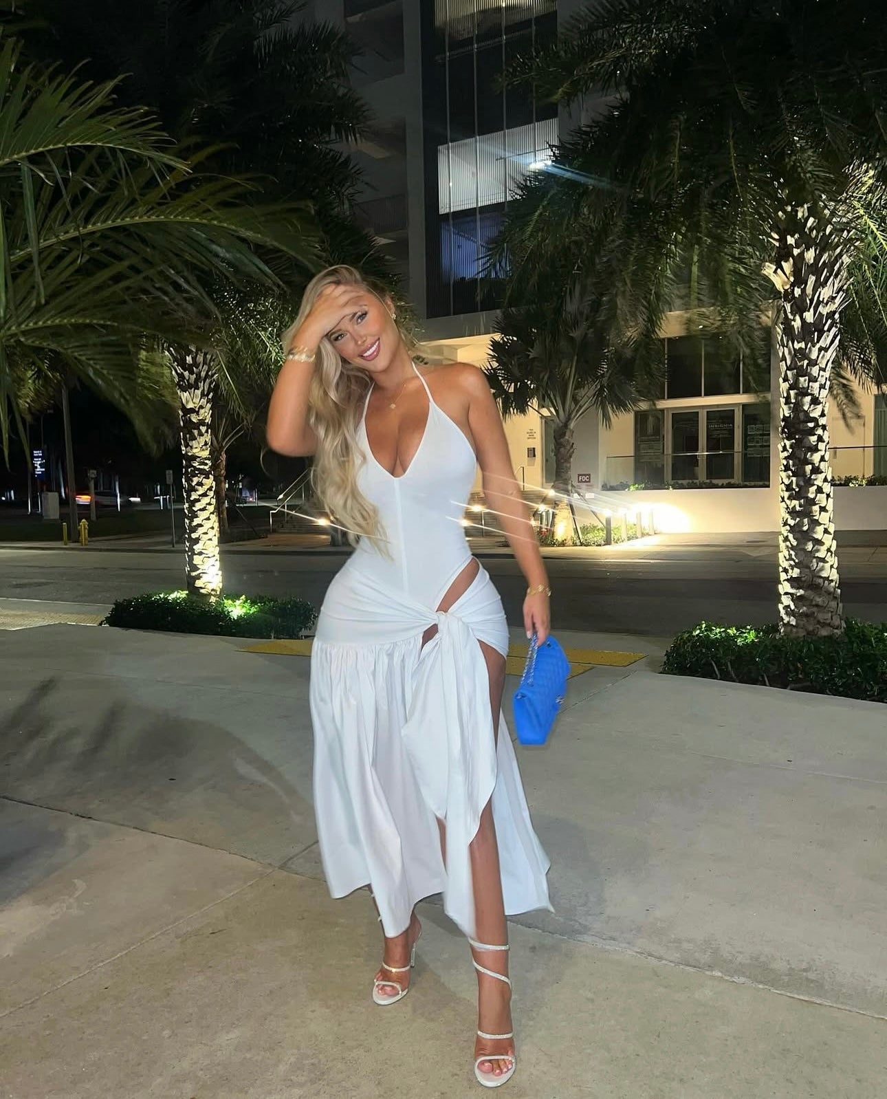 Dory Midi Dress White