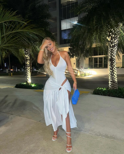 Dory Midi Dress White
