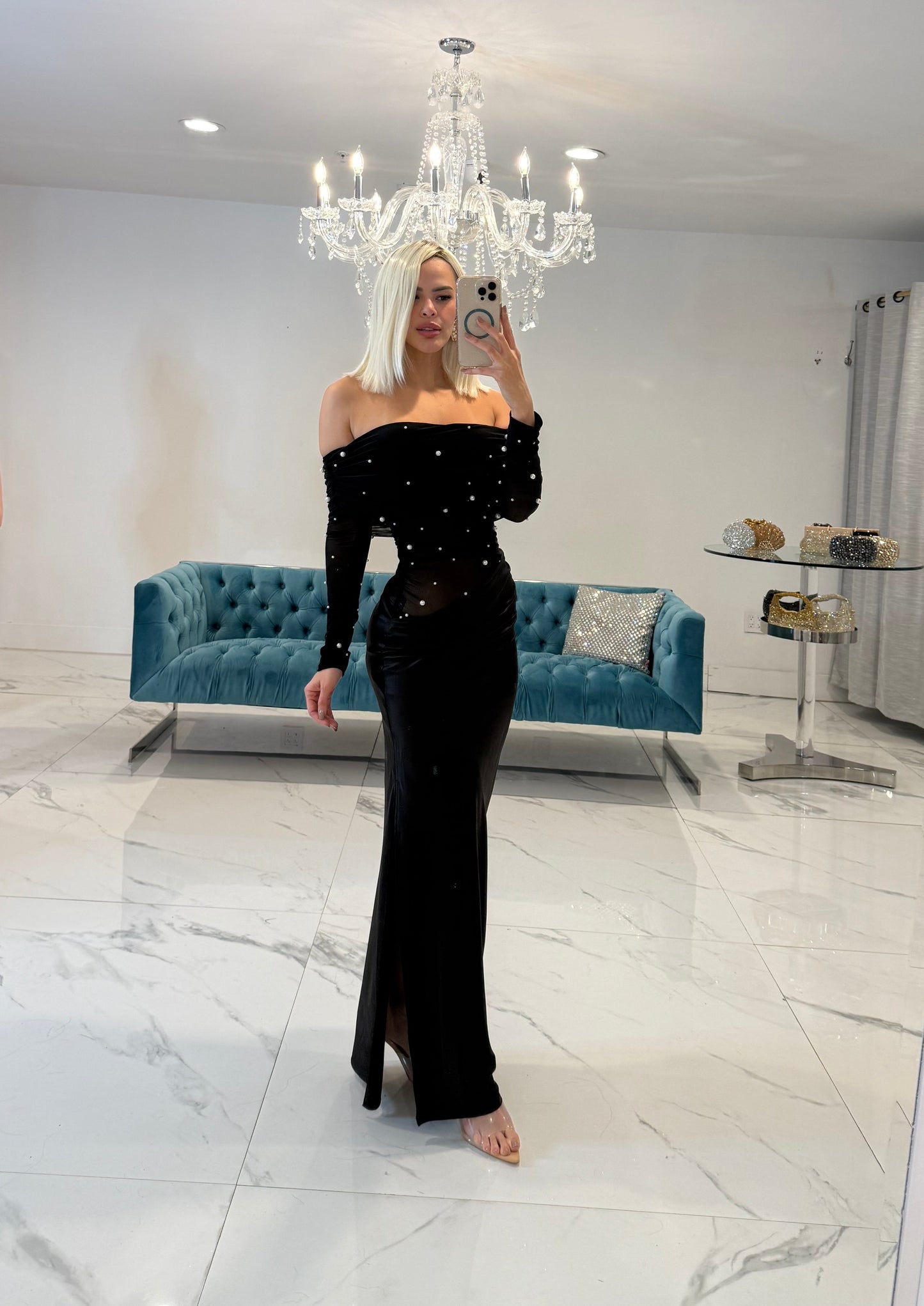 Starry Night Beauty Maxi Dress Black