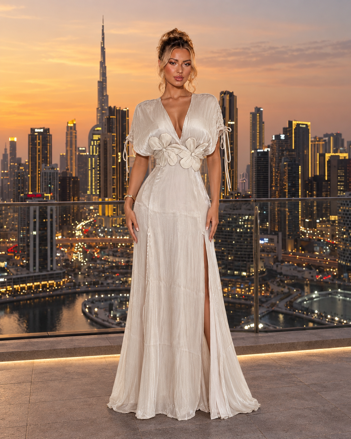 Carrolina Maxi Dress Nude