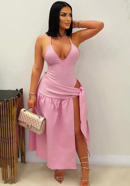 Dory Midi Dress Pink