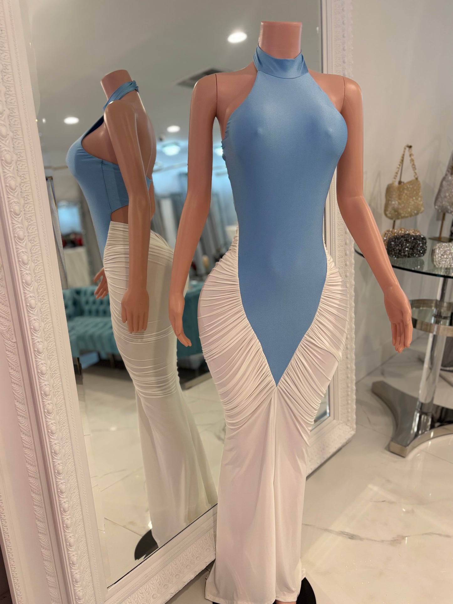 Noir Beauty Maxi Dress Blue