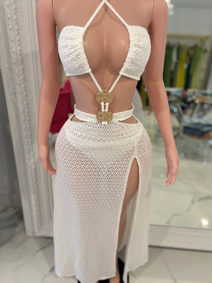 Siren’s Whisper Shell Maxi Dress