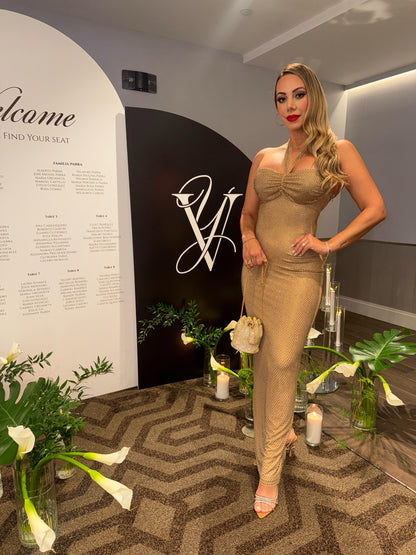 Don’t Forget Me Maxi Dress Gold