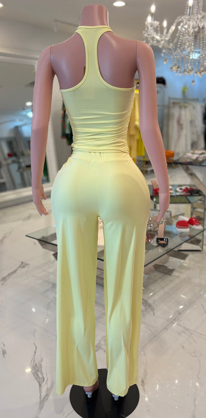Greatest Gift You´ll Ever Get Pant Set Yellow