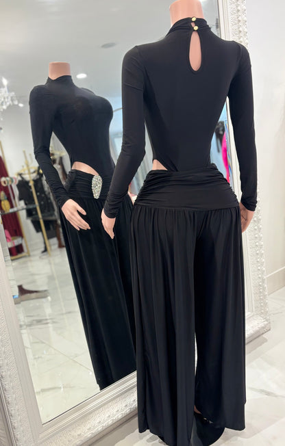 Cocoa Chic Pants Set Black