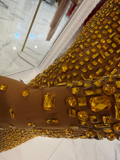 Glamour Maxi Dress Amarrillo