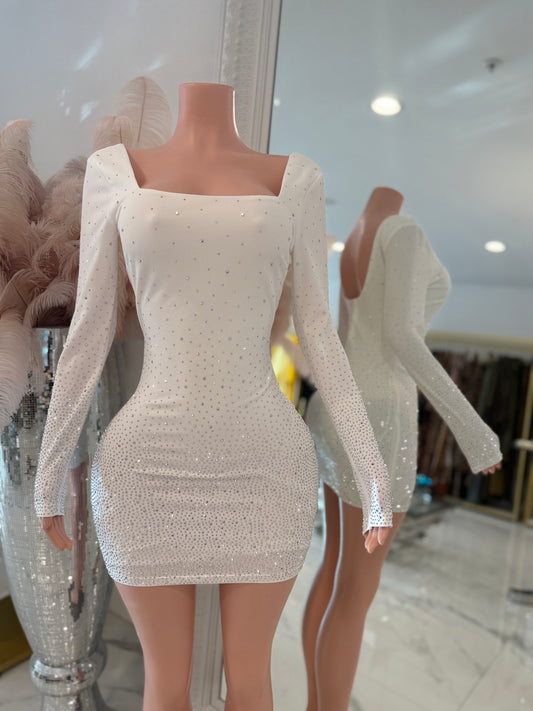 What a Beauty I Am Mini Dress White