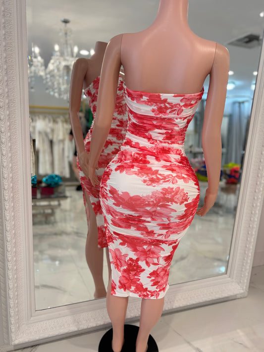 Ruffle Current Midi Dress