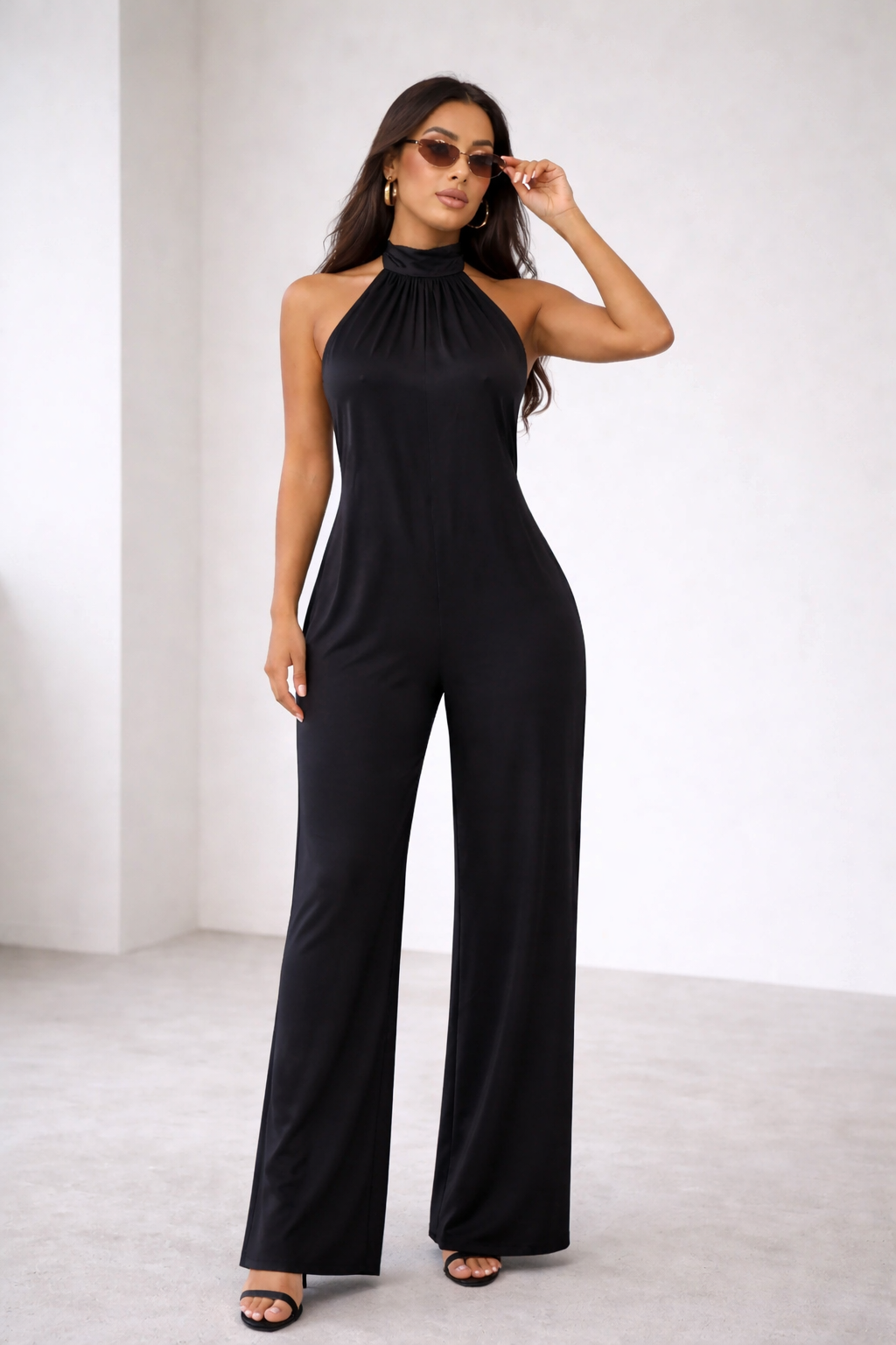 You Have Some Nerve Jumpsuit Black