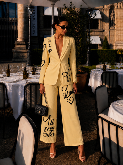 Amore Pants Set Yellow
