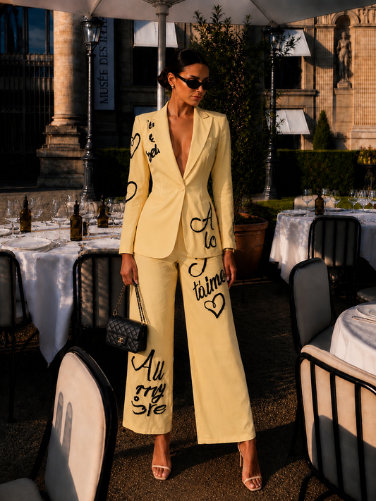 Amore Pants Set Yellow