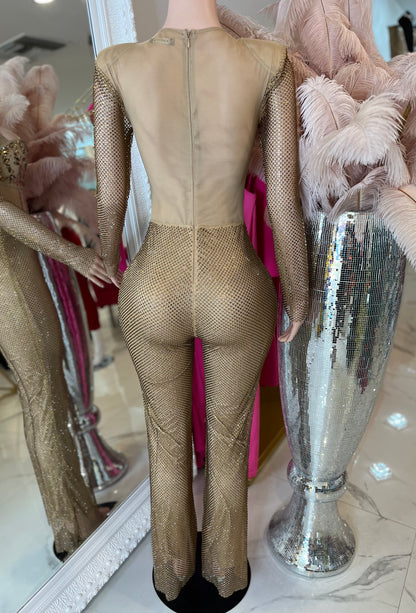Titi Nights Rhinestone Jumpsuit