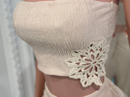 Distracción Crochet Pants Set