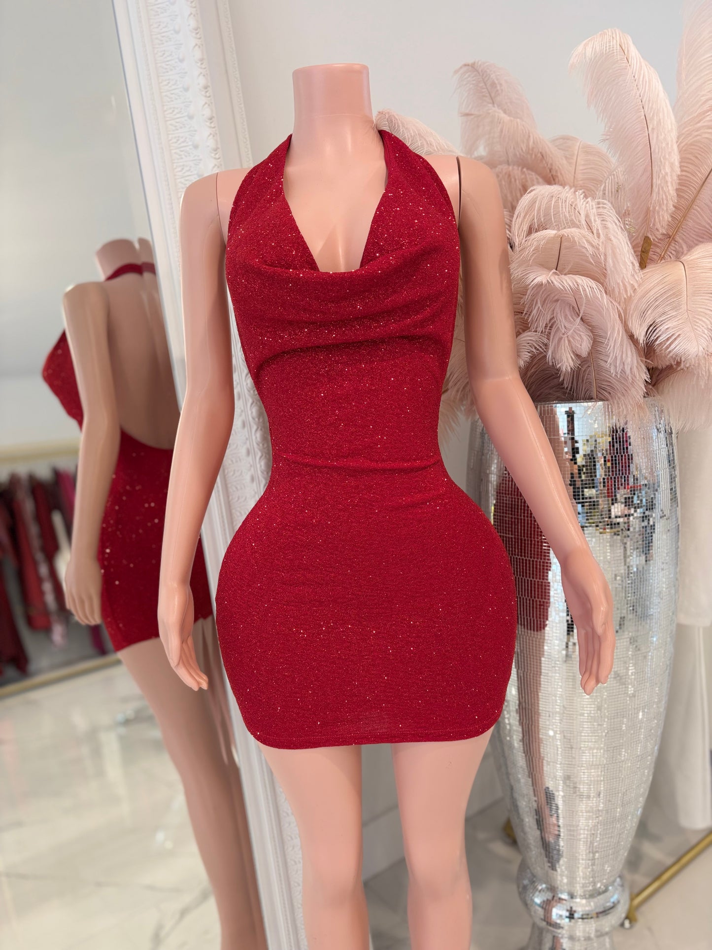 What a Night Mini Dress Red