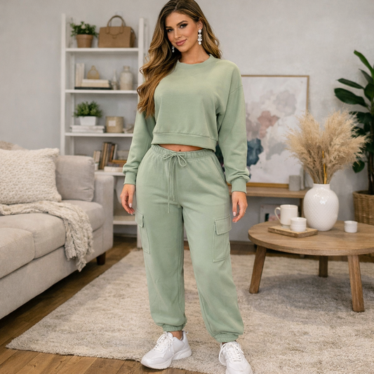 Orchard Bliss Pant Set Green