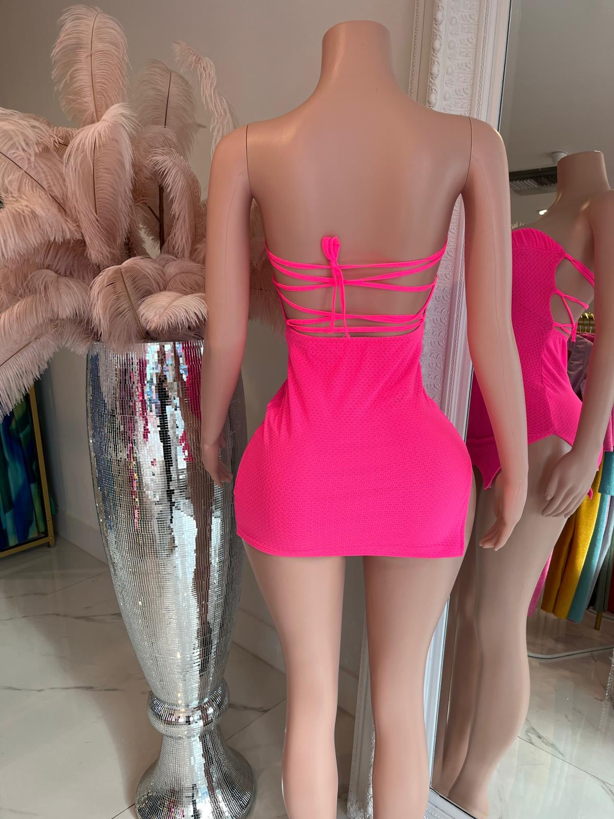 Hot Pink Wonder Mini Dress