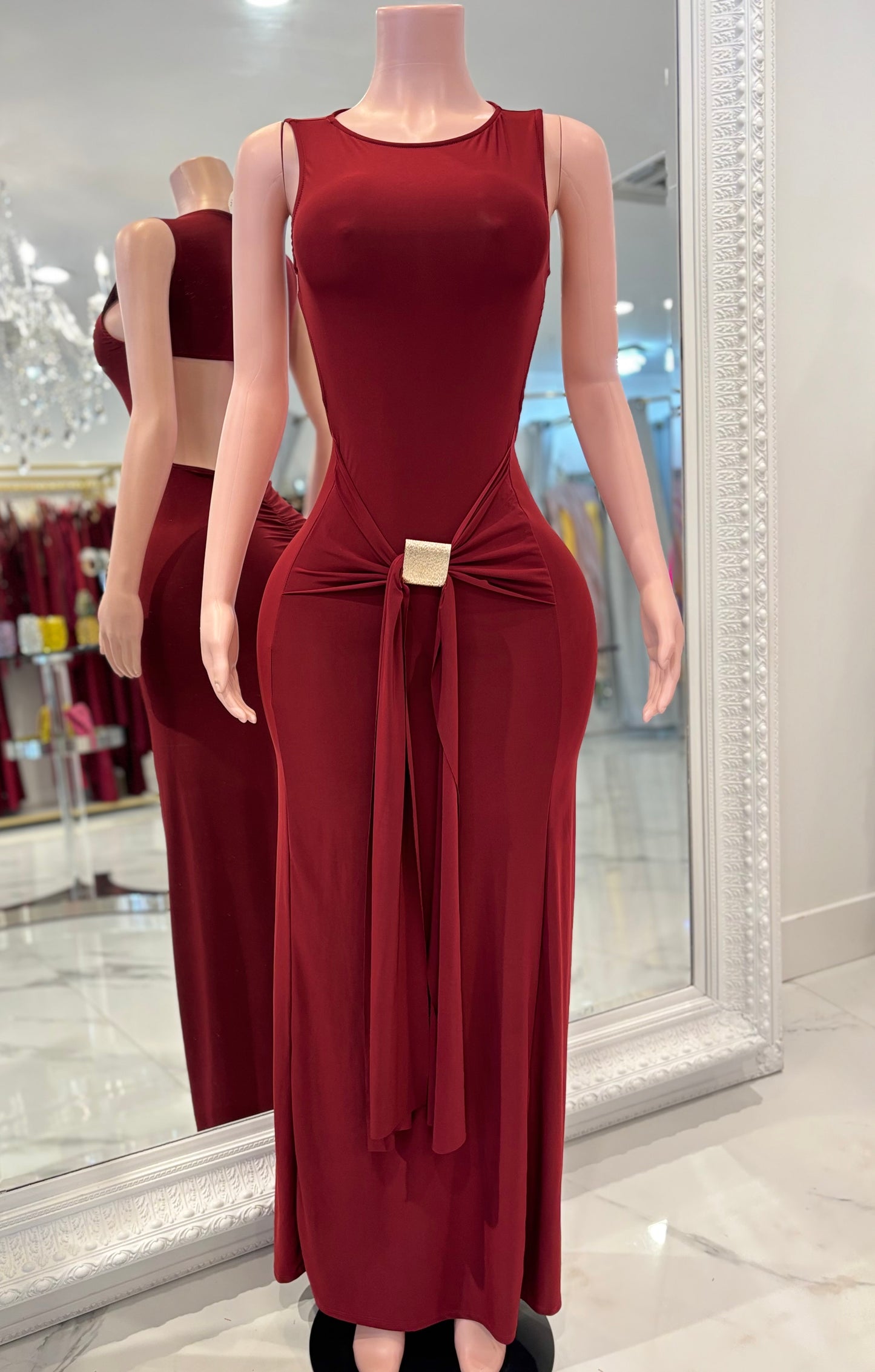I´ll be the Very Best Maxi Dress Rojo Vino
