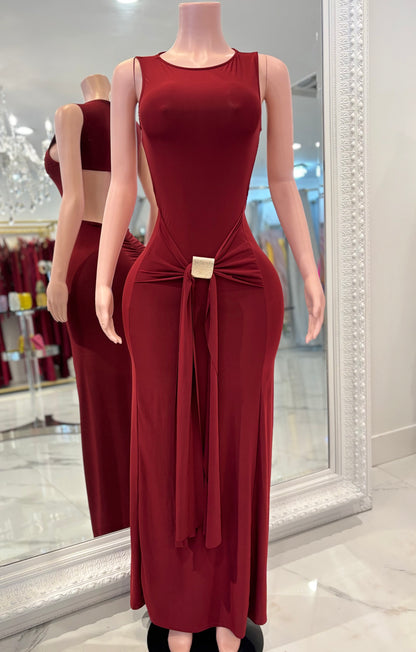 I´ll be the Very Best Maxi Dress Rojo Vino