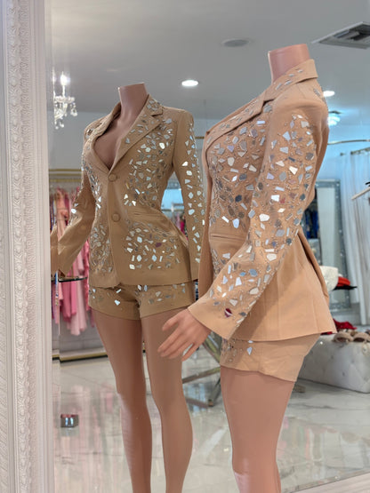 Nude Short Set