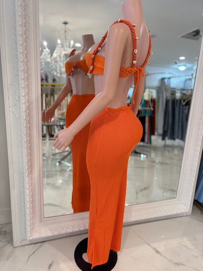 Tropic Skirt Set Orange
