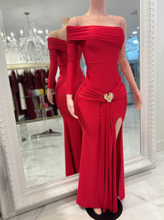 My Heart is Yours Maxi Dress Red