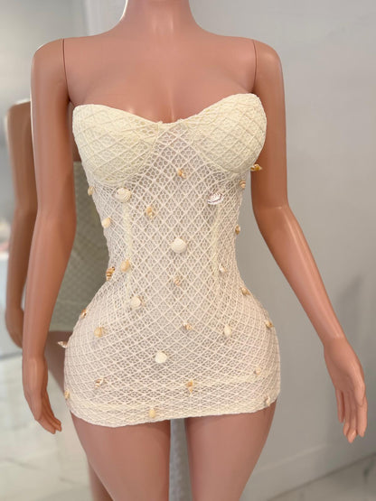 Lisy Mini Dress White