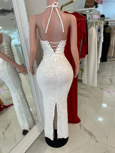 Good Karma Lace Maxi Dress White