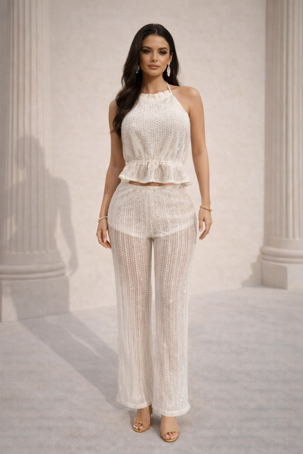 Nicole Pants Set Crema