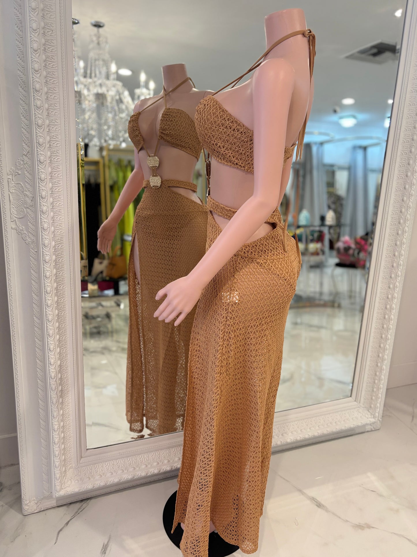 Siren’s Whisper Shell Maxi Dress