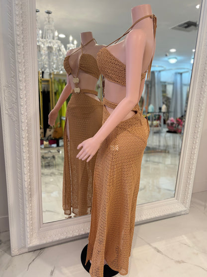 Siren’s Whisper Shell Maxi Dress