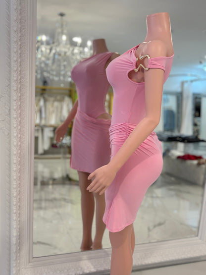 Eclipse Harmony Mini Dress Pink
