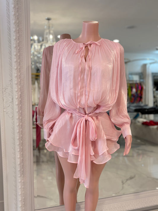 Baby Pink Mini Dress