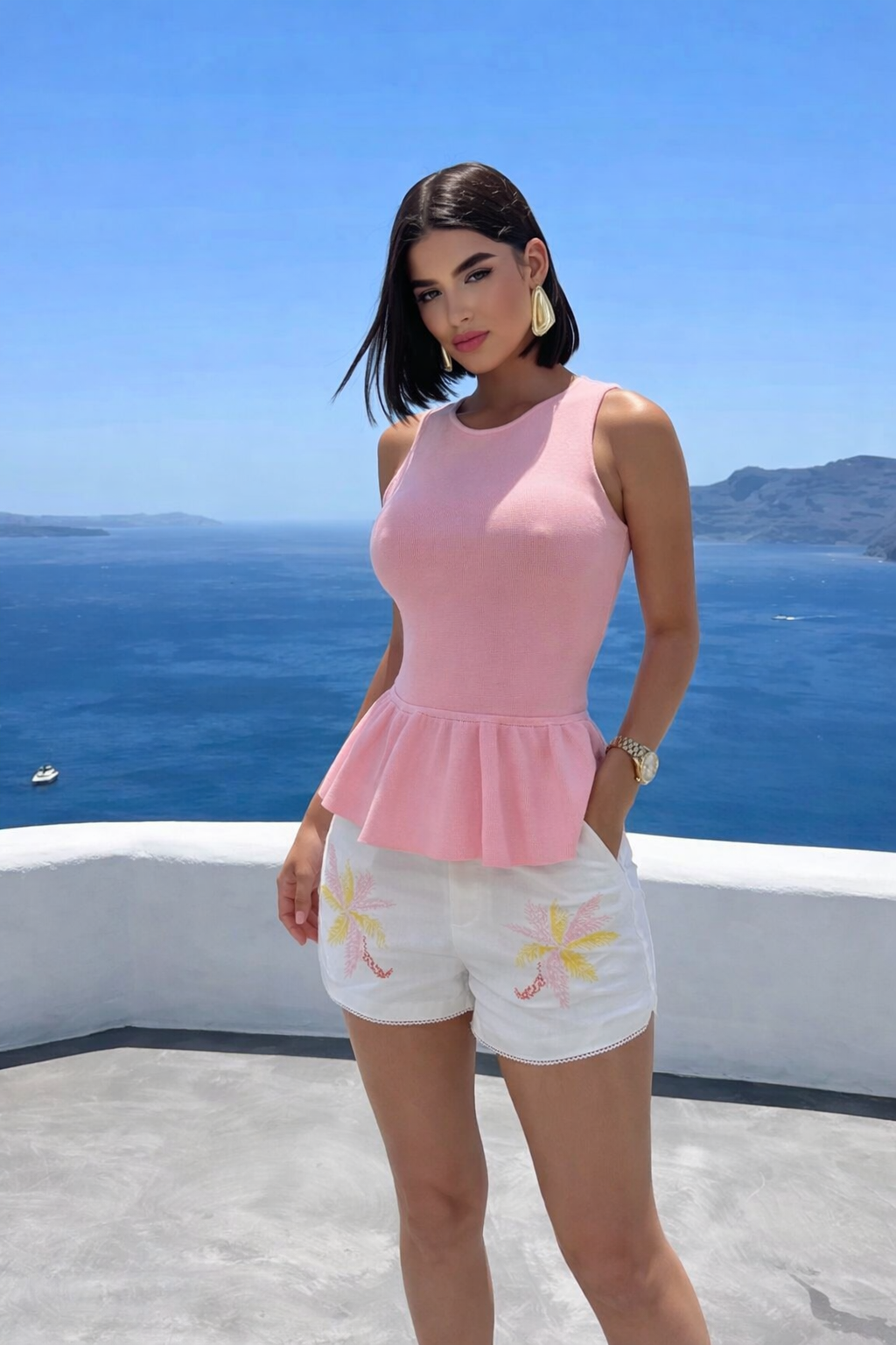 Come and Run Away with Me Short Set Pink