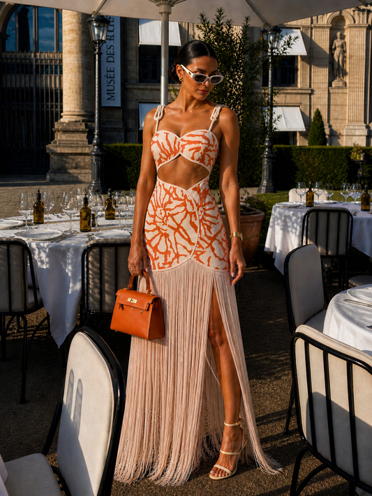 Yusy Maxi Dress Orange