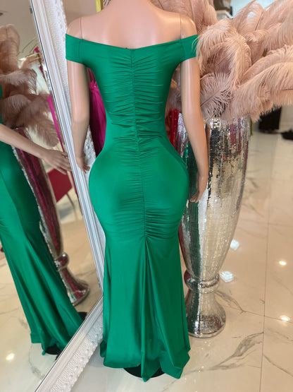 Green Elegant  Maxsi dress