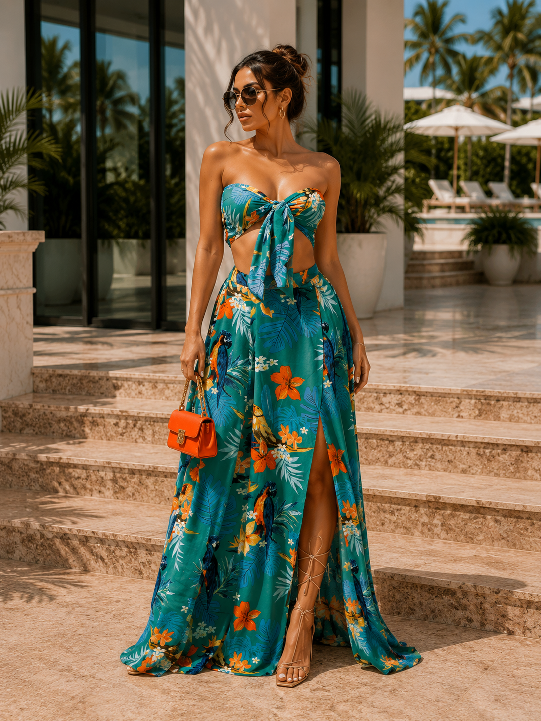 Believe In Me Skirt Set Green