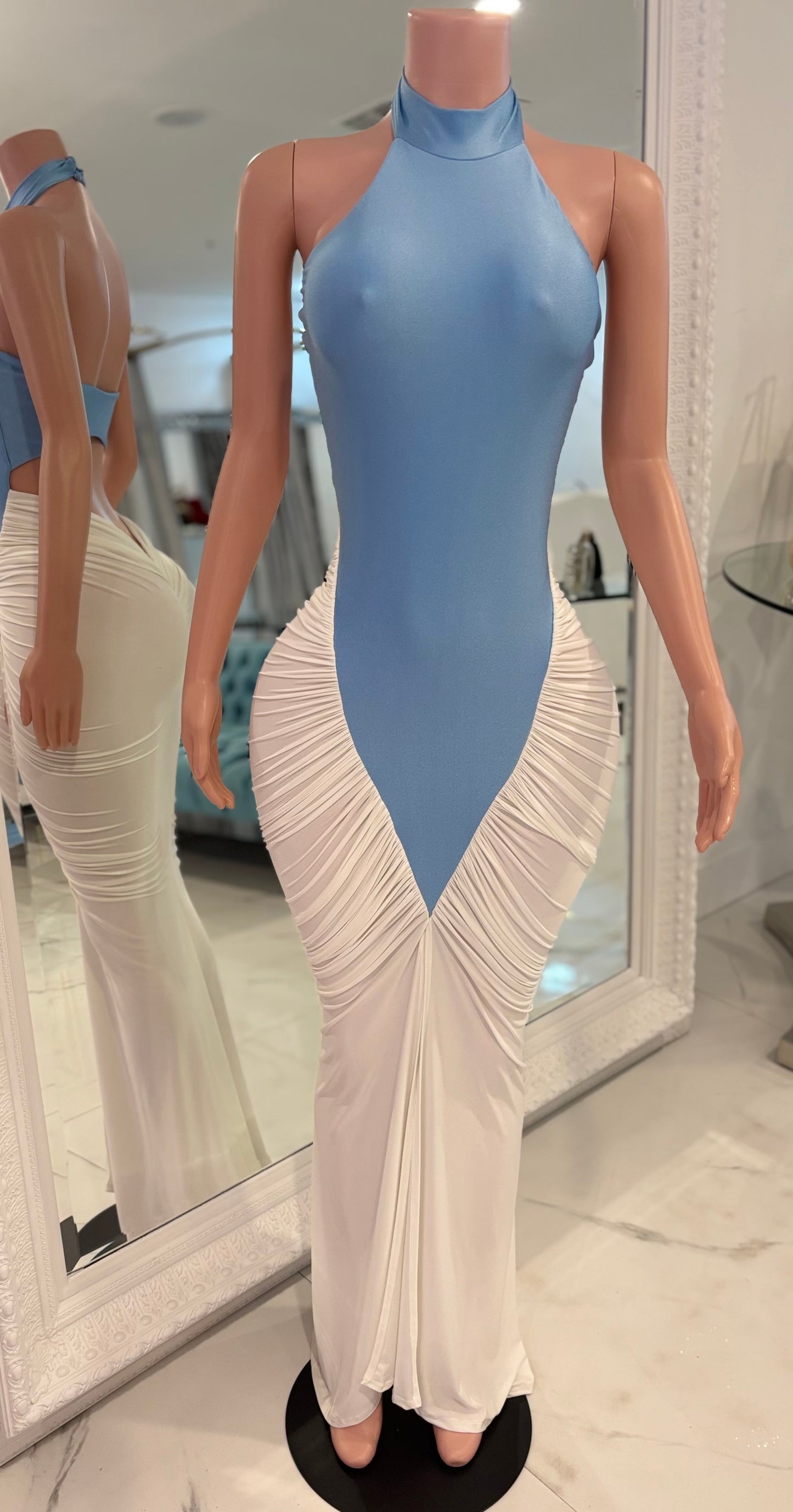 Noir Beauty Maxi Dress Blue