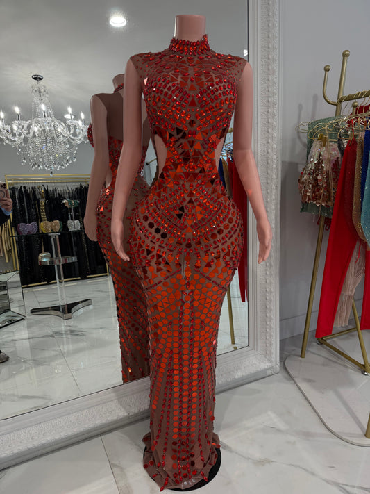 Glamour Maxi Dress Red