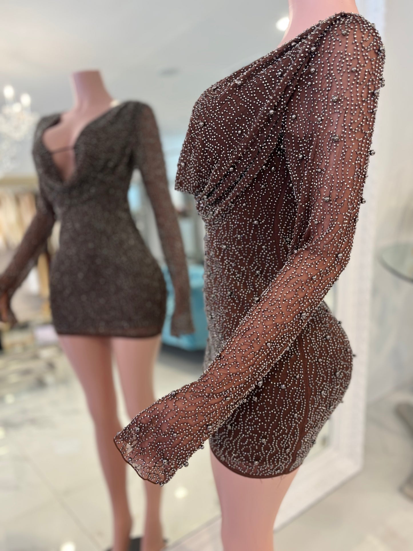 A New Look is Always Needed Mini Dress Brown