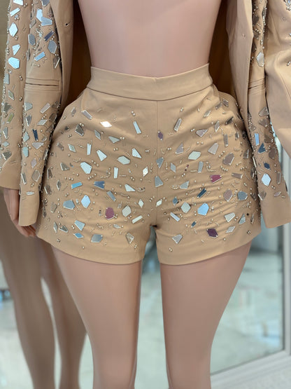Nude Short Set