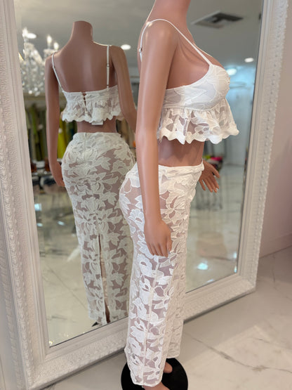 What a Lovely Sight Skirt Set White
