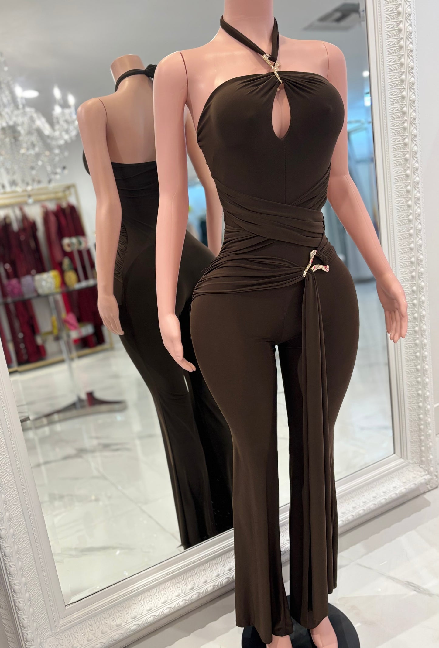 It’s All Just an Act Jumpsuits Brown