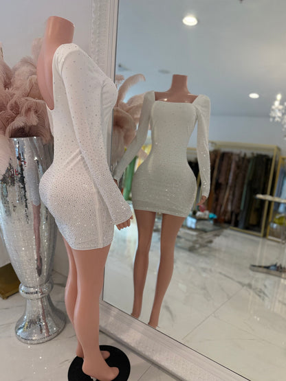 What a Beauty I Am Mini Dress White