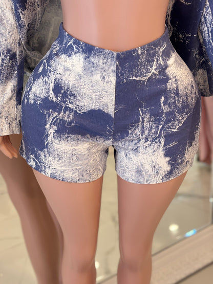 Aby Short Set Blue